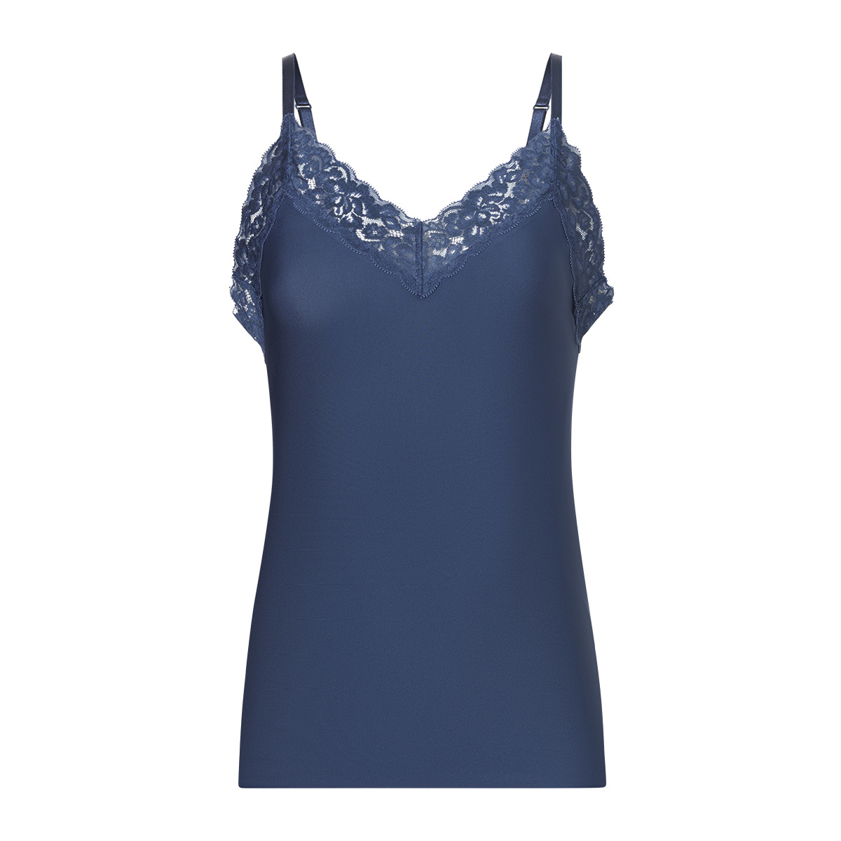 Ten Cate Ten Cate Secrets spaghetti top lace S-XL smokey teal