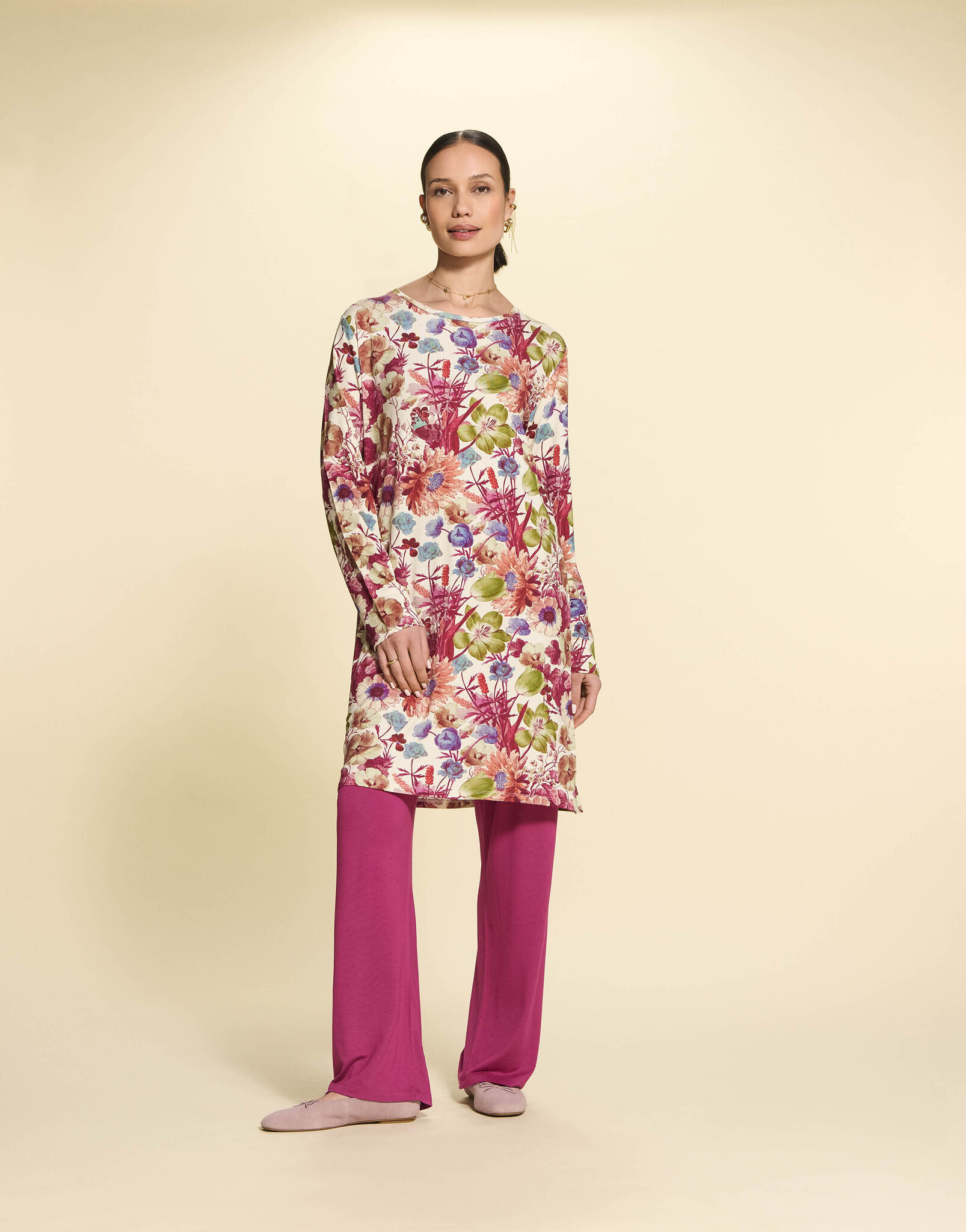 Essenza  Essenza Emmy violesta nachthemd XS-XXL vanilla