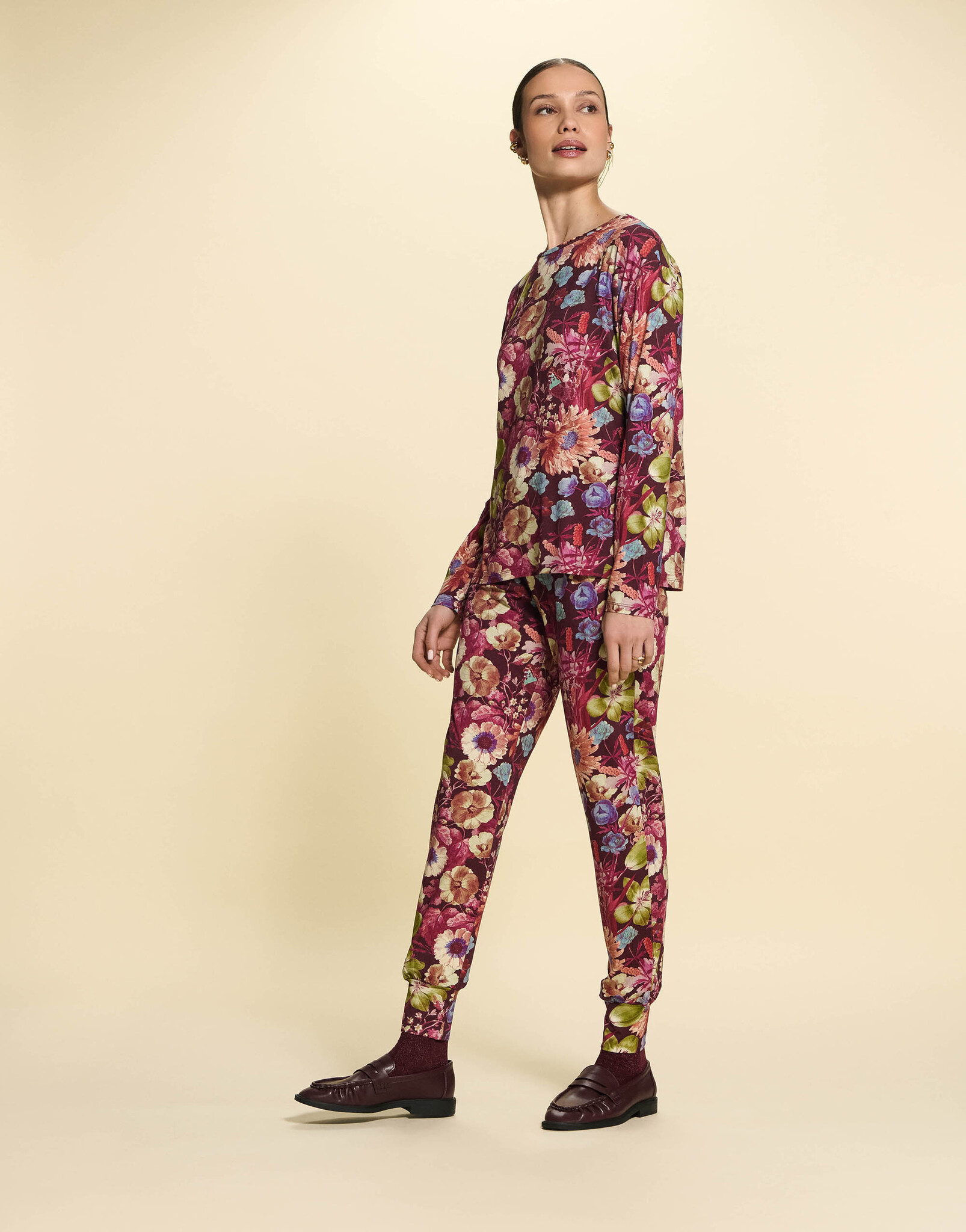 Essenza Jules violesta lange broek M-XXL mauve wine