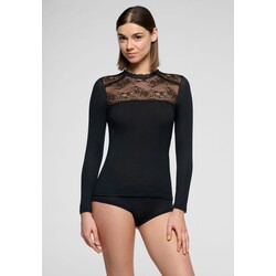 Perfect Line Cashmere lace longe sleeve M-L zwart