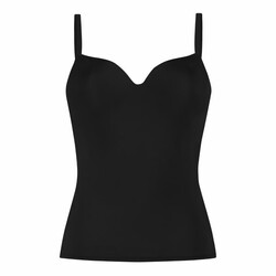 Voorgevormde bh top S-XL zwart