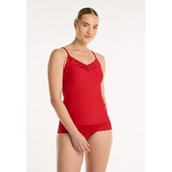 Secrets spaghetti top lace S-XL red