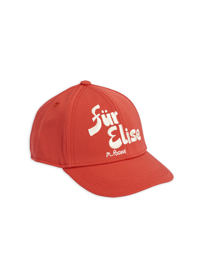 Mini Rodini | fur elise cap | red