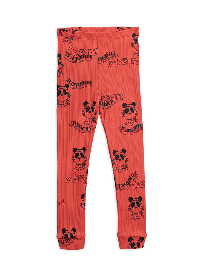 Mini Rodini | mozart aop leggings | red