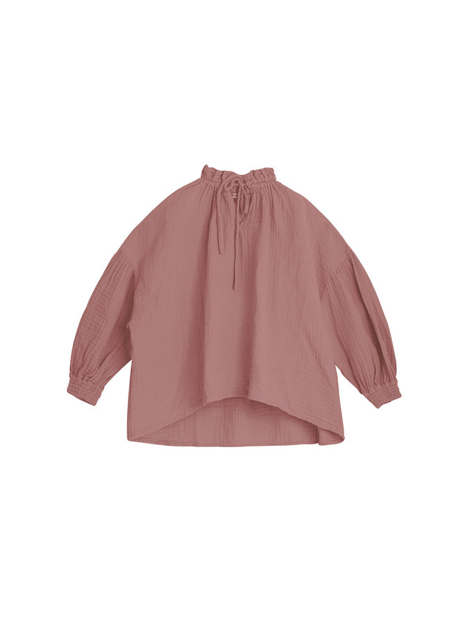 The New Society | olivia blouse | rose taupe