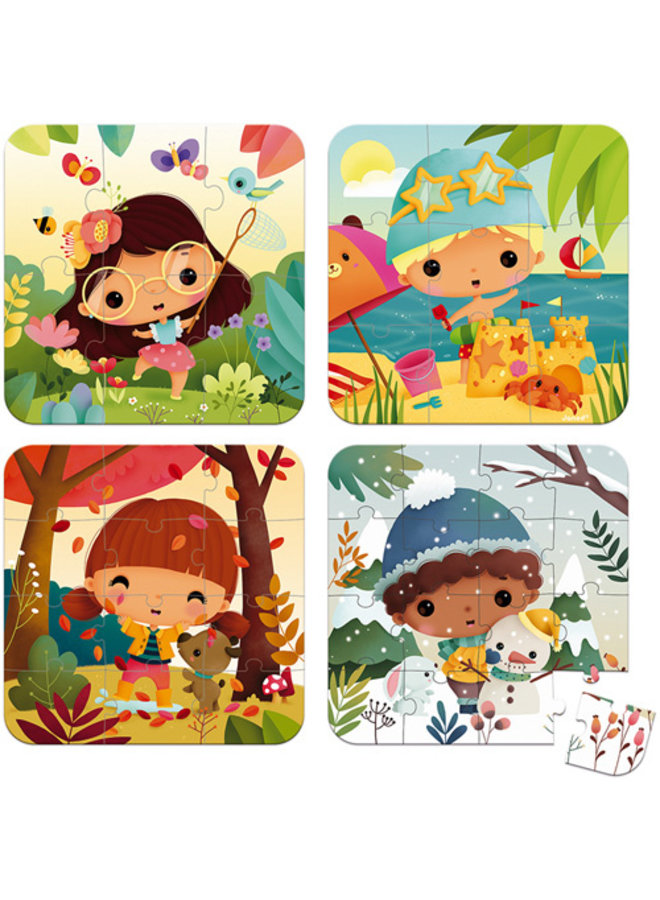 Janod | puzzel | 4 puzzels seizoenen