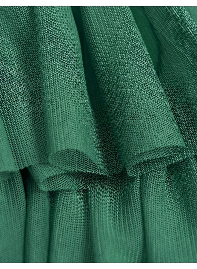 Mini Rodini | tulle skirt | green