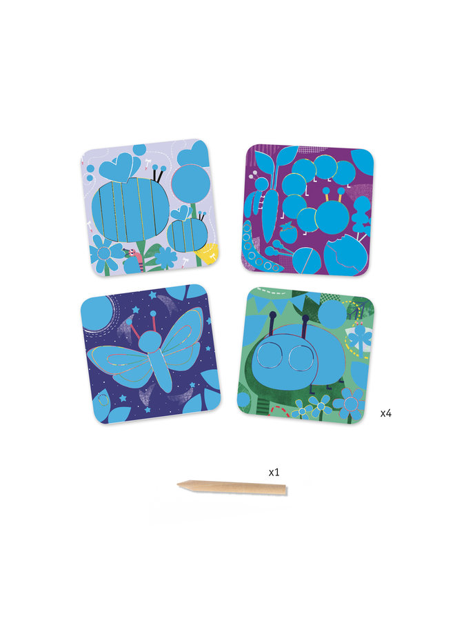 Djeco | kraskaarten voor de kleintjes | bugs