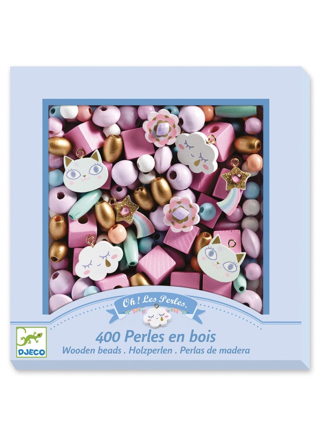 Djeco | houten kralen | rainbow