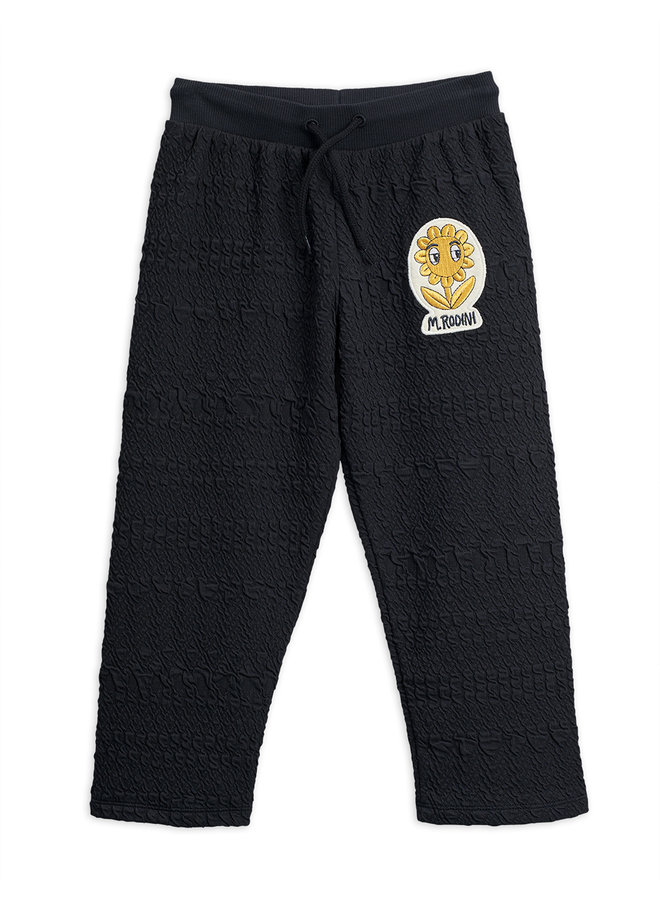 Mini Rodini | flower patch sweatpants | black