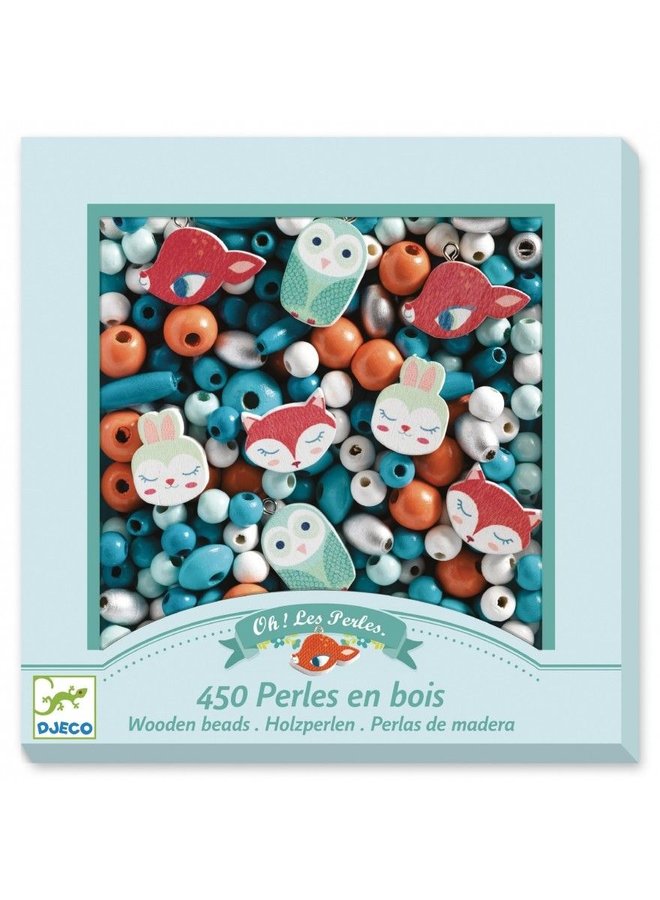 Djeco | houten kralen | kleine diertjes
