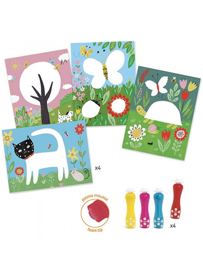 Djeco | knutselpakket | tekenen met stippen