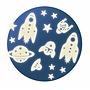 Djeco | glow in the dark stickers | mission space