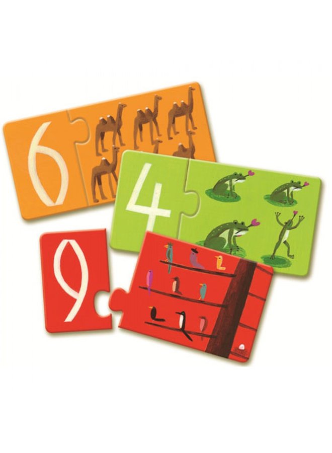 Djeco | duo puzzel | nummers