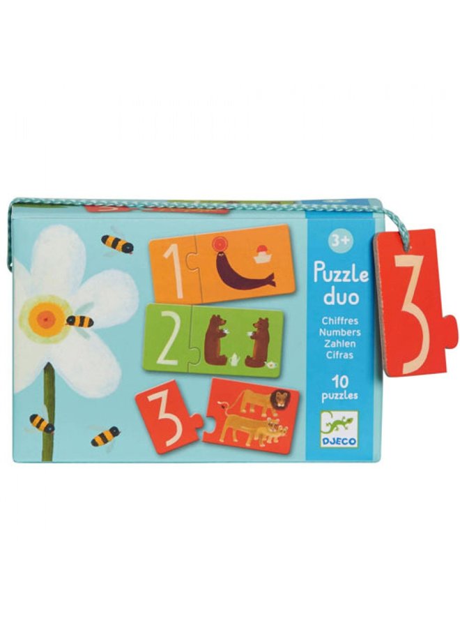 Djeco | duo puzzel | nummers