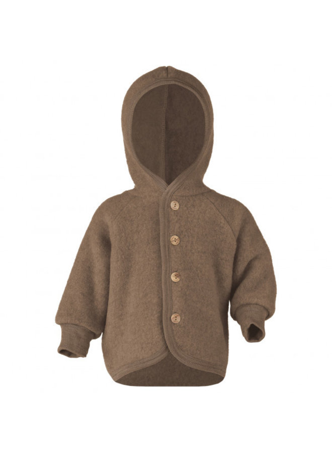 Engel | hooded jacket | walnut melange