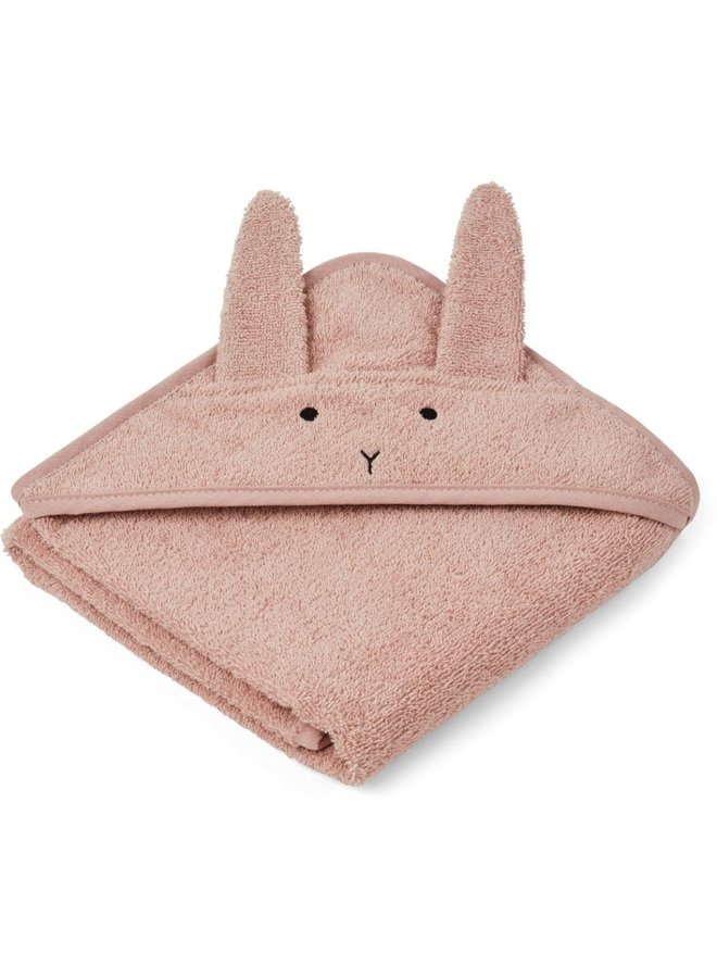 Liewood | albert hooded towel | rabbit rose