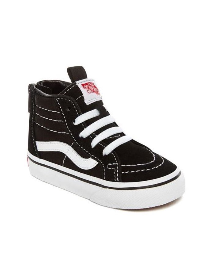 Vans | toddler | sk8 hi zip | black/white