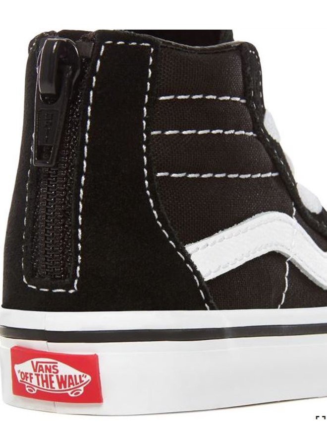 Vans | toddler | sk8 hi zip | black/white