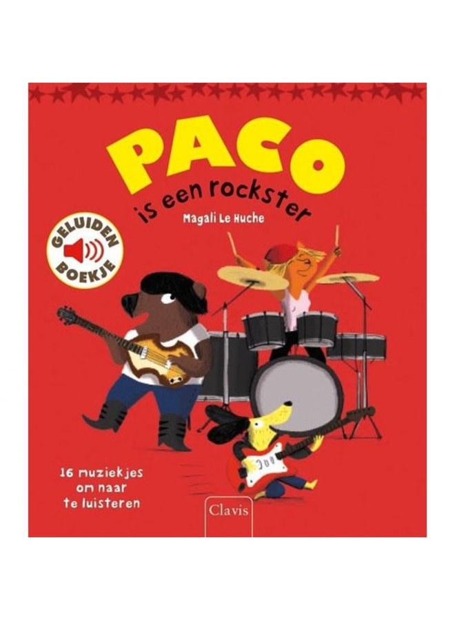 Boeken | paco is een rockster | geluidenboek | 3+