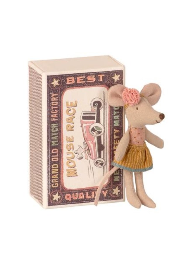 Maileg | little sister mouse in matchbox