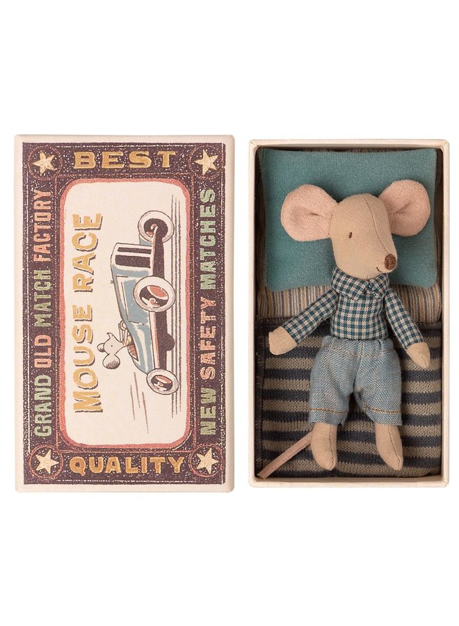 Maileg | little brother mouse in matchbox