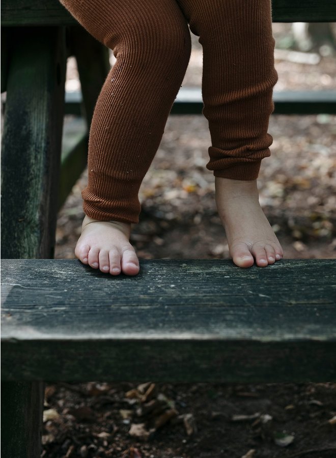 Silly Silas | footless cottons tights | cinnamon