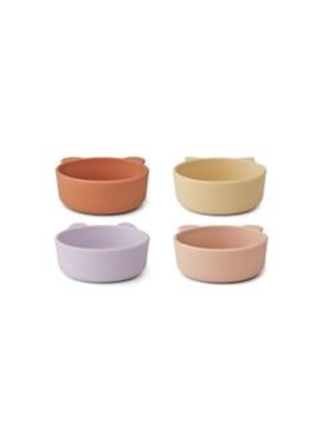 Liewood | iggy silicone bowls | 4 pack | light lavender multi mix