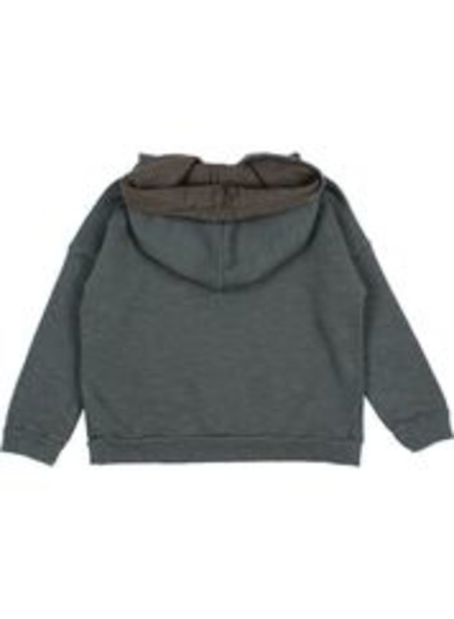 Buho | plain hoodie sweatshirt | antracite