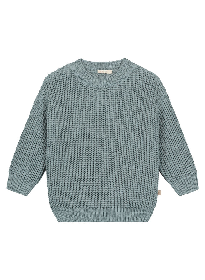 Yuki Kidswear | chunky knitted sweater | ocean