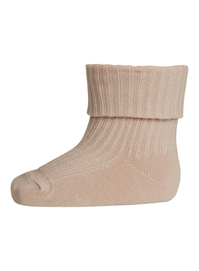 MP Denmark | cotton rib baby socks | rose dust