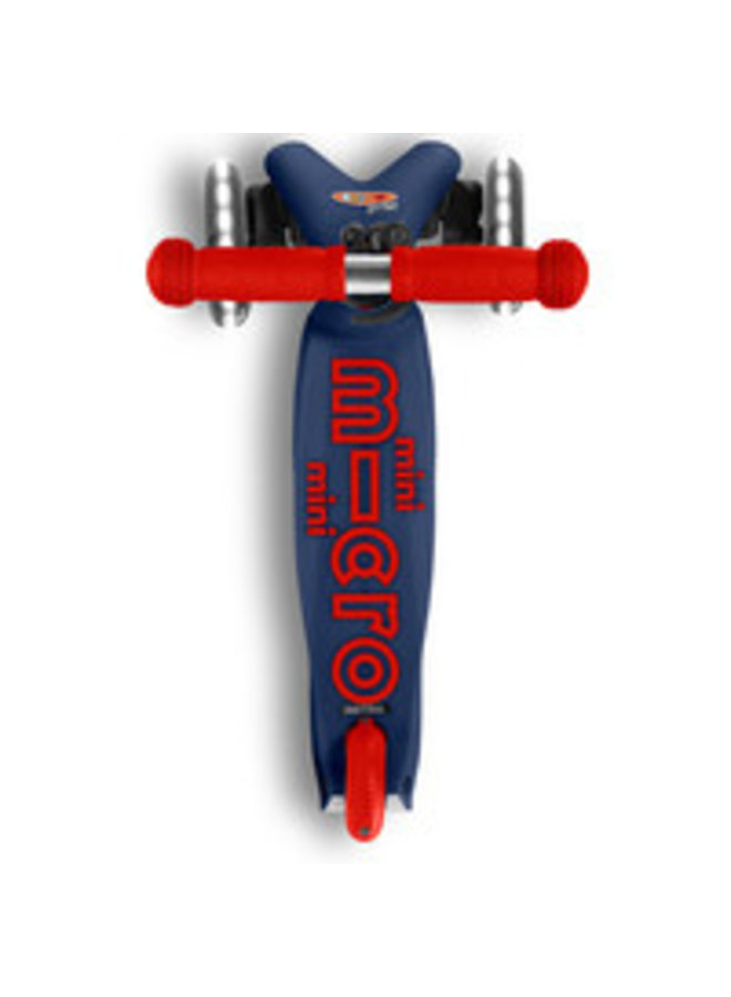 Micro | mini step deluxe | marineblauw/rood | led