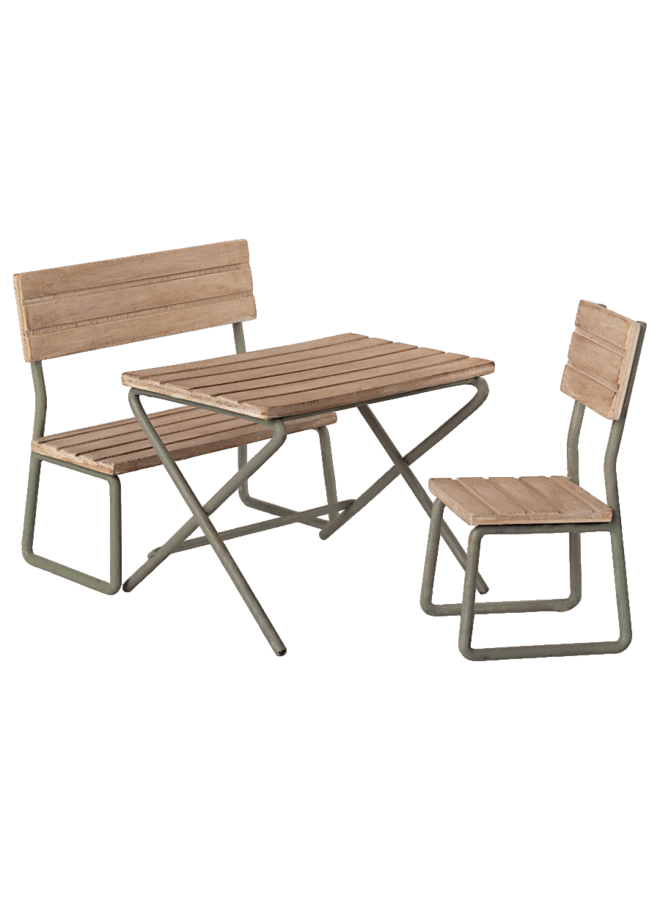 Maileg | garden set | table with chair and bench