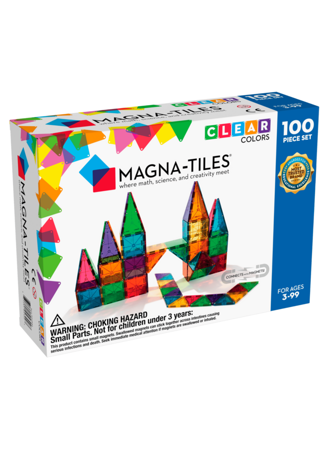 Magna-Tiles | clear colors | 100 stuks