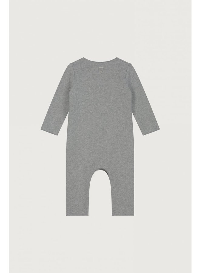 Gray Label | baby suit with snaps | grey melange