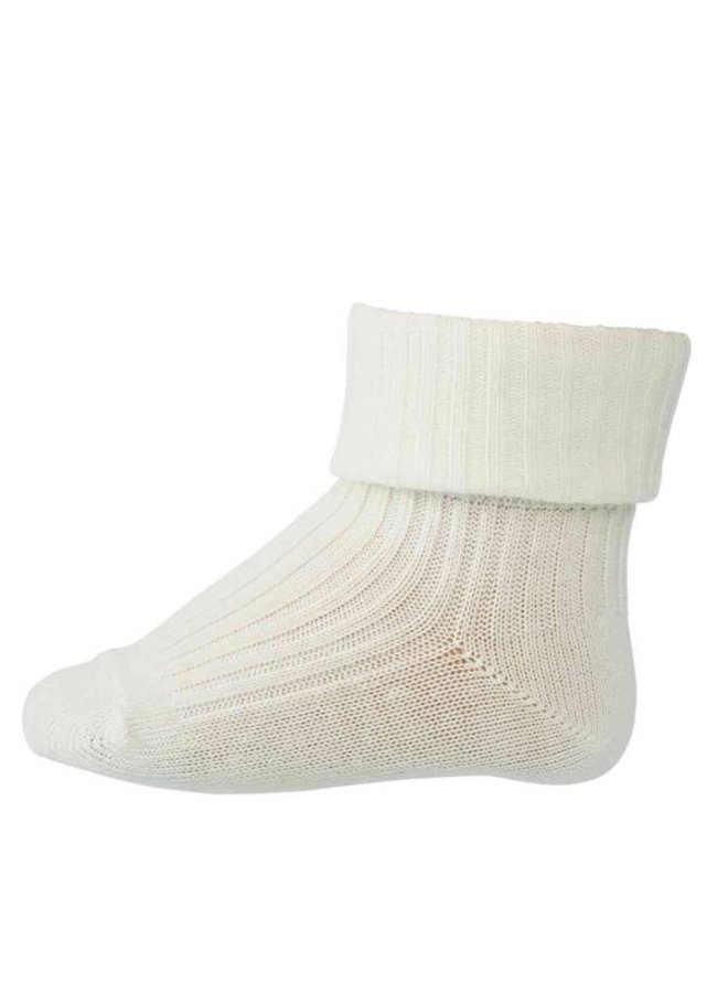 MP Denmark | cotton rib baby socks | snow white