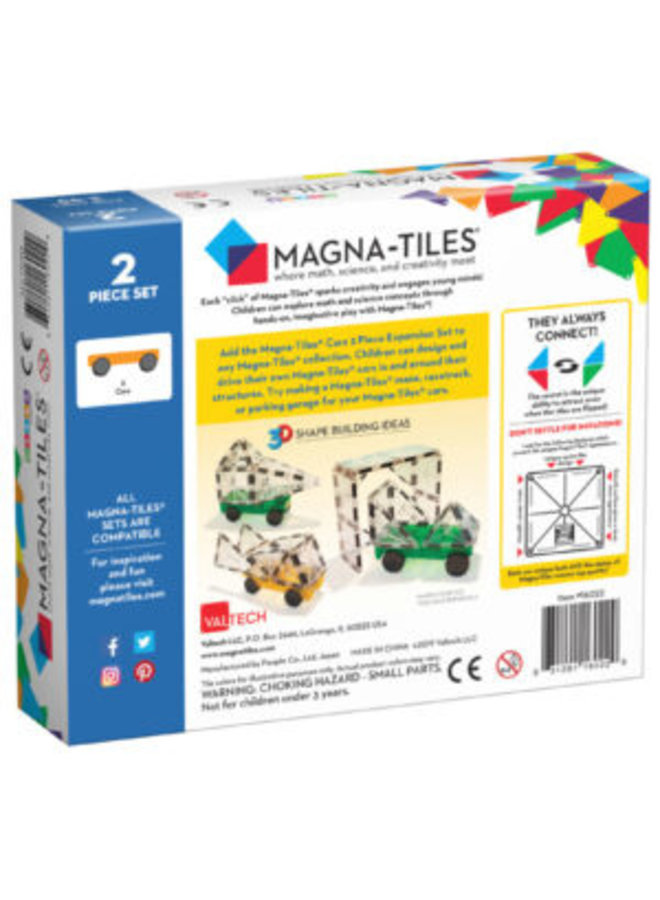 Magna-Tiles | cars | 2 stuks uitbreidingsset