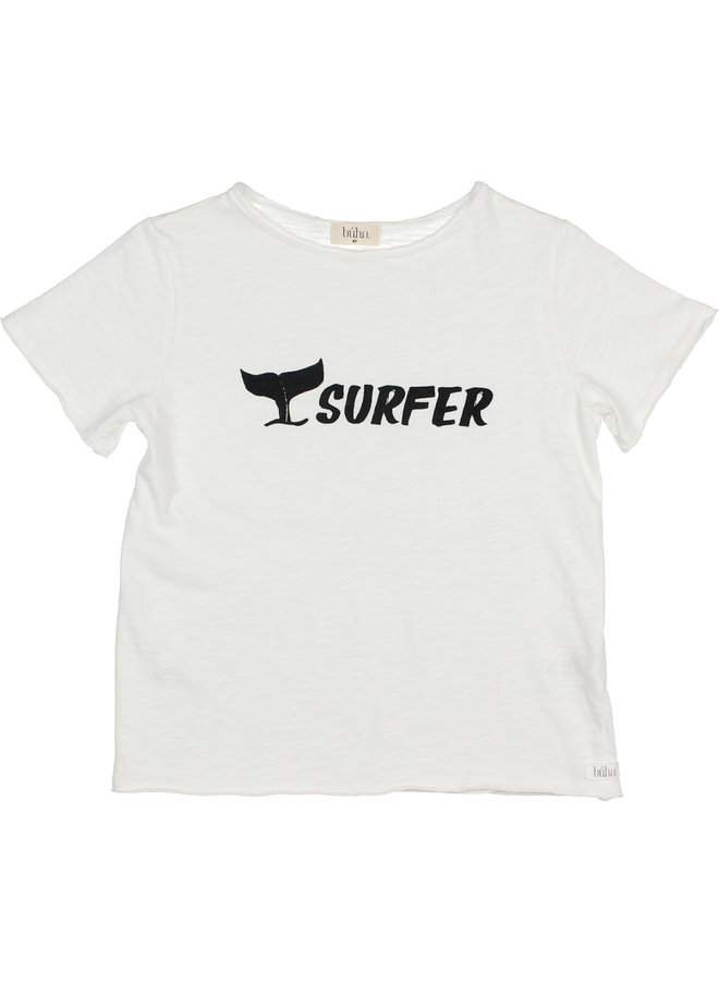 Buho | surfer t-shirt | white