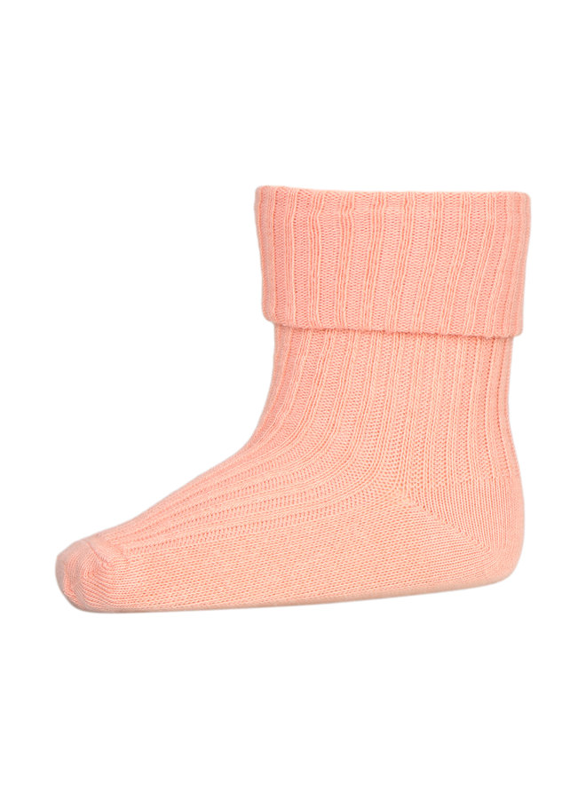 MP Denmark | cotton rib baby socks | guava