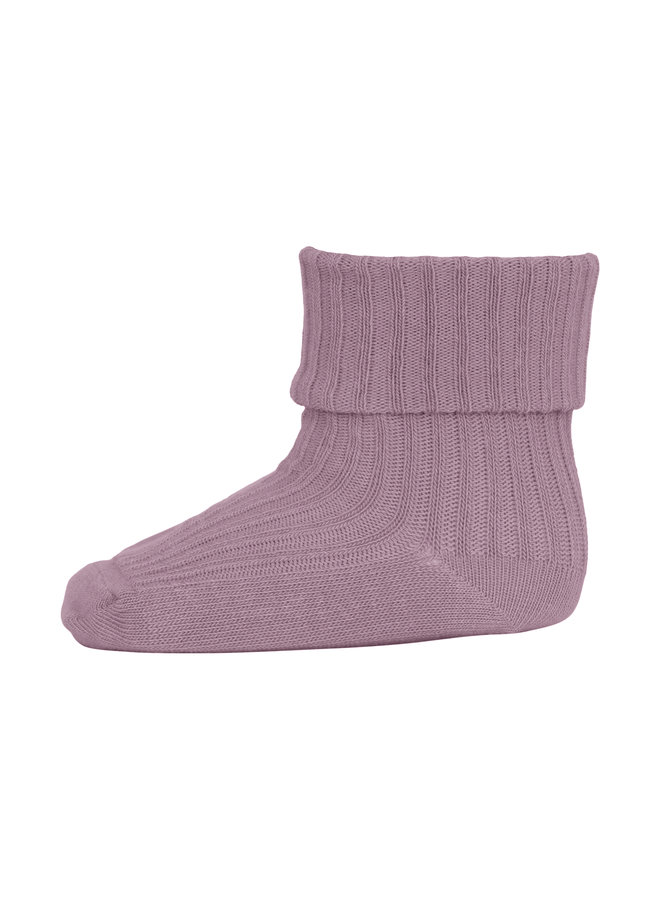 MP Denmark | cotton rib baby socks | lilac shadow