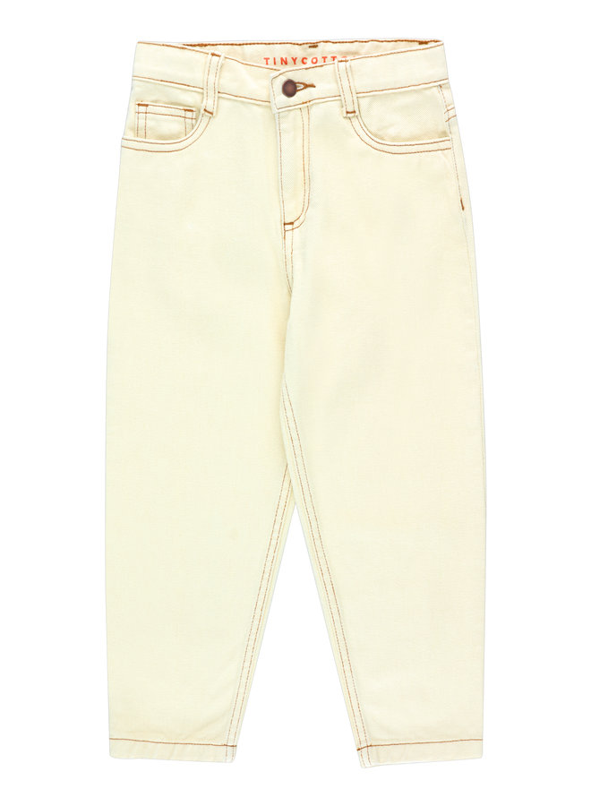Tinycottons | tiny baggy jeans | pastel yellow