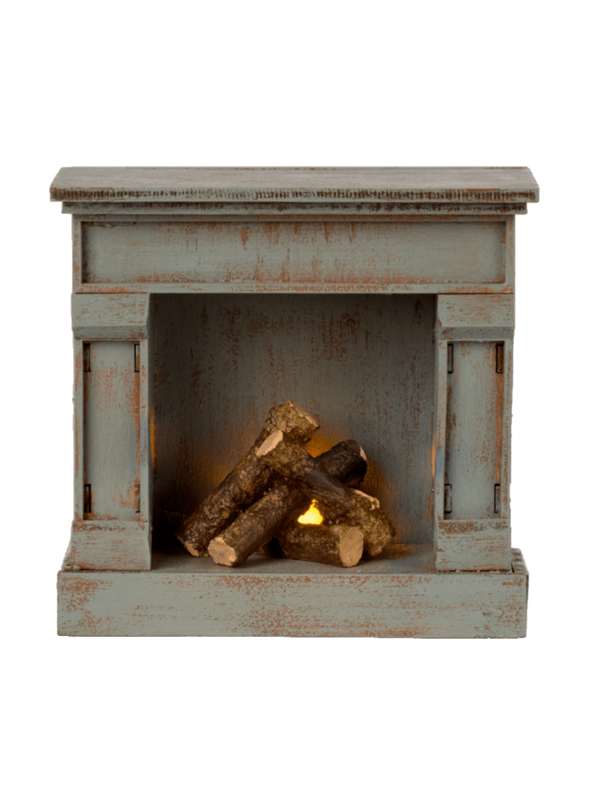 Maileg | fireplace | vintage blue