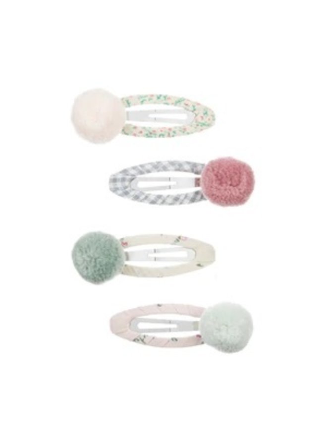 Mimi & Lula | secret garden pom pom clips | orchard