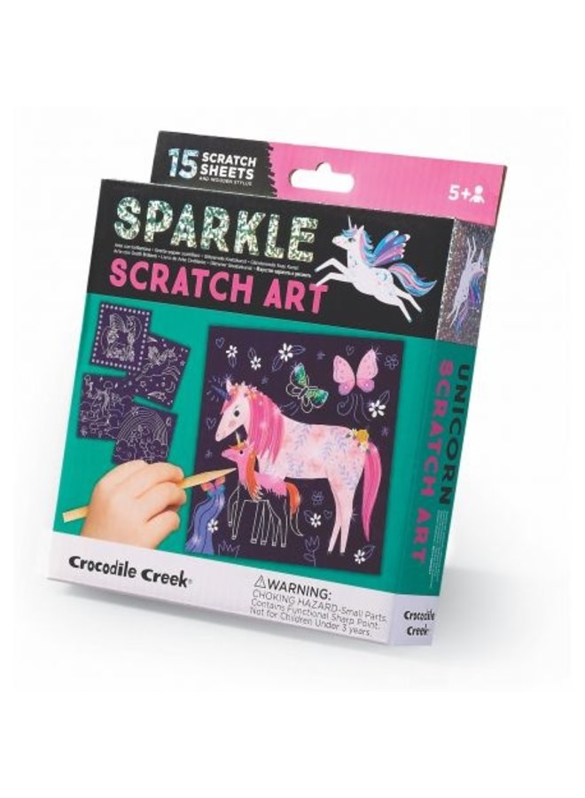 Crocodile Creek | sparkle scratch art | unicorns