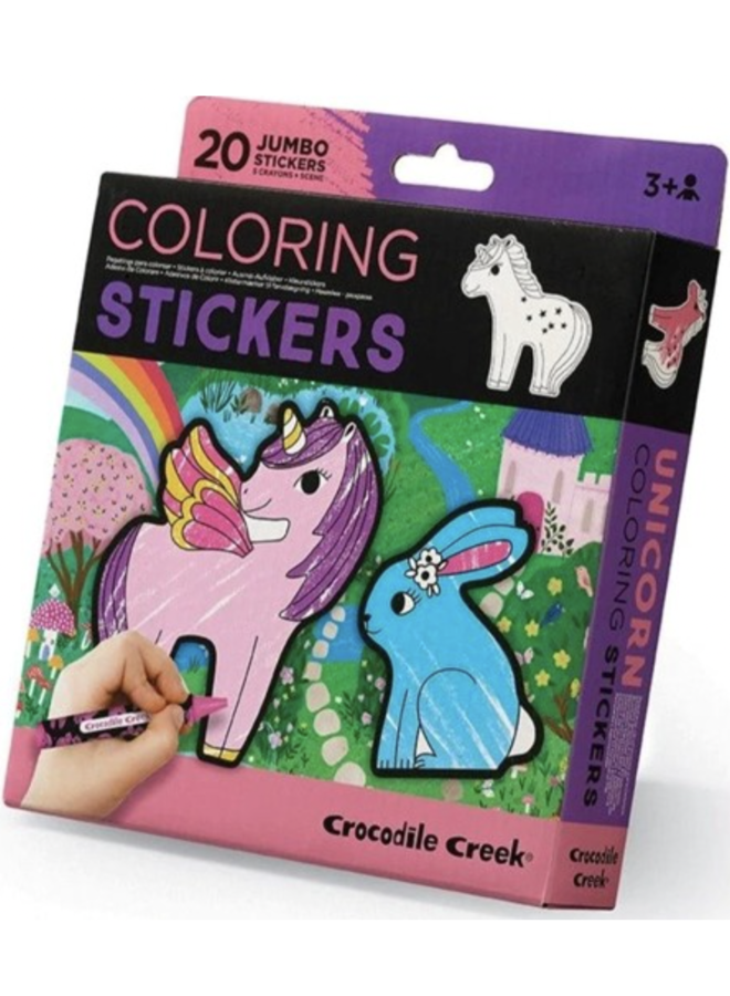 Crocodile creek | coloring stickers | unicorn