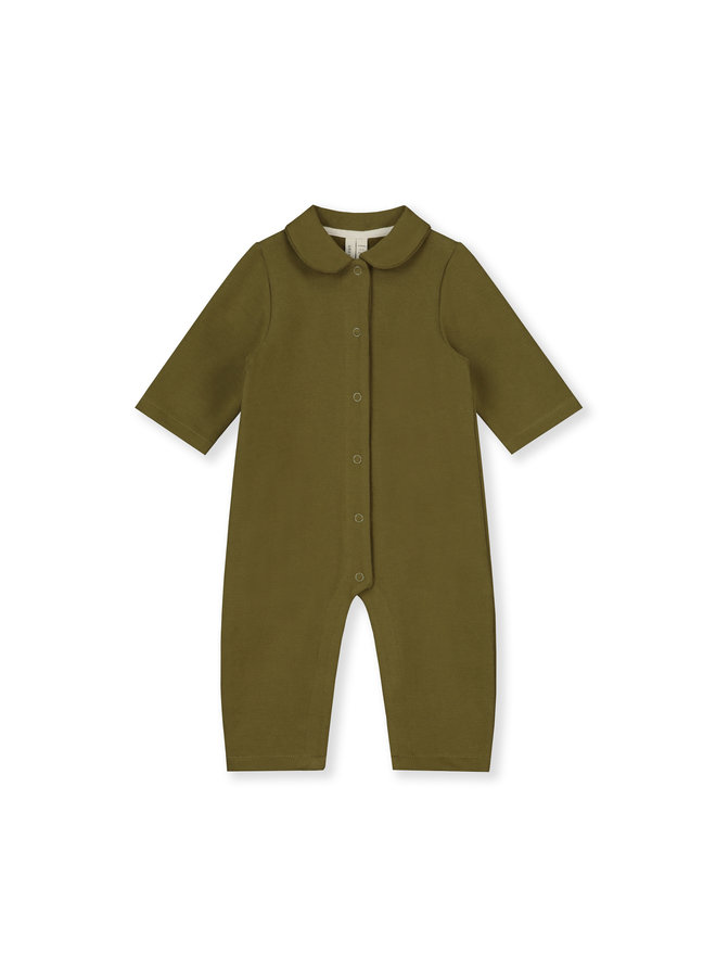 Gray Label | baby collar suit | olive green