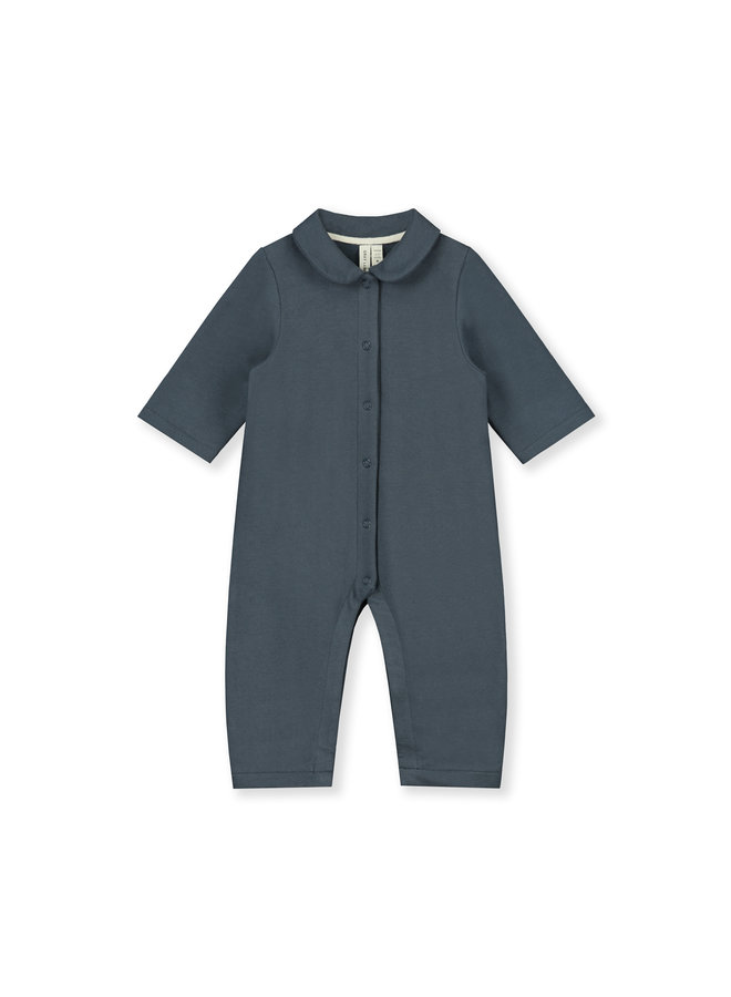 Gray Label | baby collar suit | blue grey