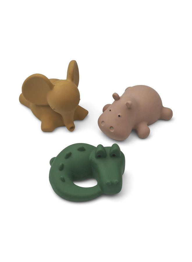 Liewood | nori bath toys 3-pack | safari multi mix