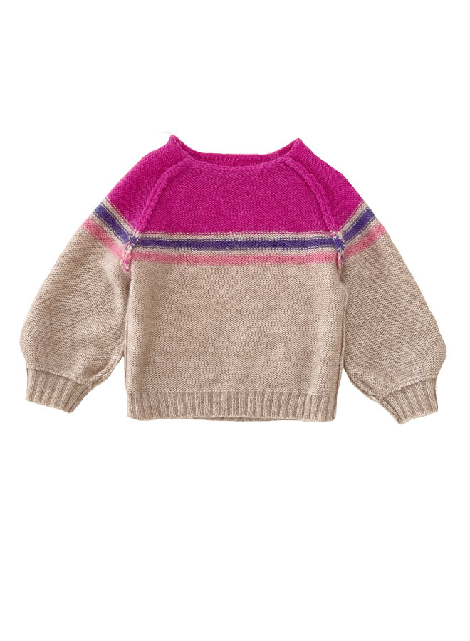 Longlivethequeen | striped sweater | pink stipe