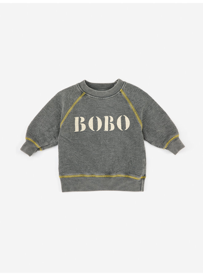 Bobo Choses | bobo ranglan sweatshirt | dark grey